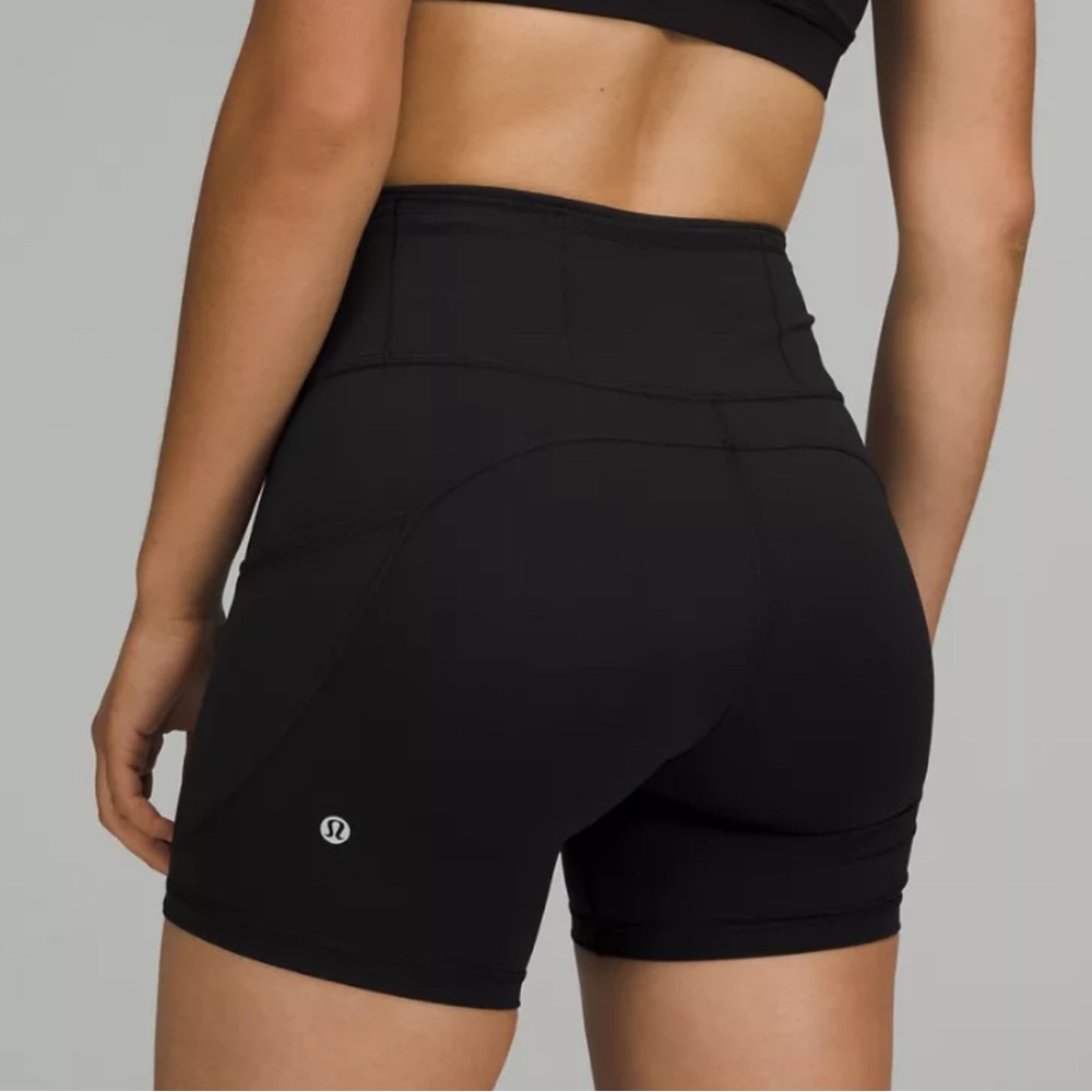 lululemon athletica Black High-Rise Bike Shorts